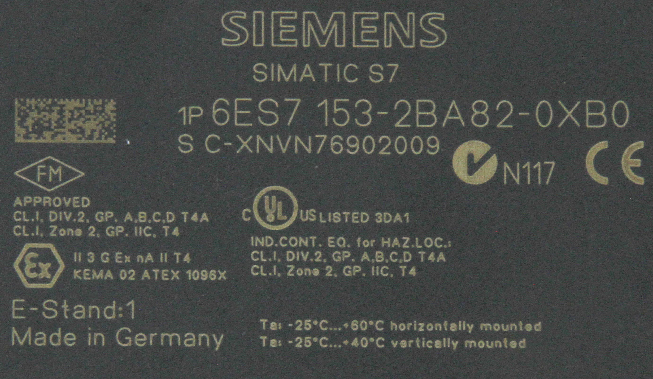 10833 SIEMENS SIMATIC S7 ET200M LINK COMM I/F ADAPTER 6ES7 153